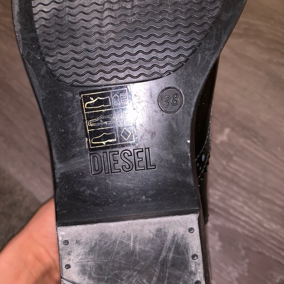 Diesel black boots in size 38 worn once - Picture 5 of 5